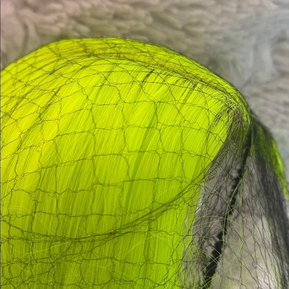 Neon Yellow Women's Hair Wig - Picture 11 of 14